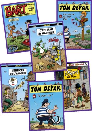 Nouveautés BD. Assortiments de 6 titres de BD humoristiques pour toute la famille.